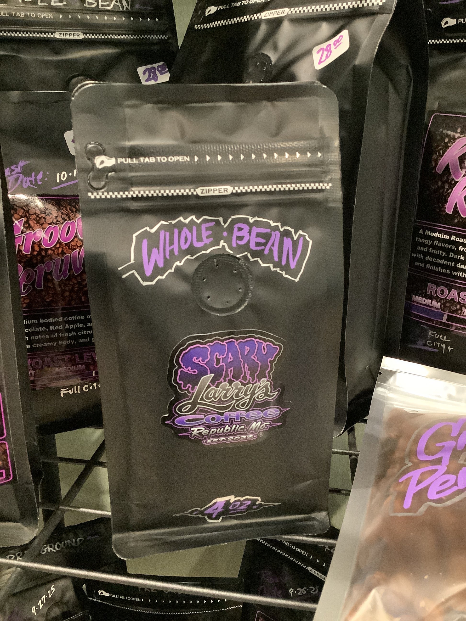 Large sample coffee bags